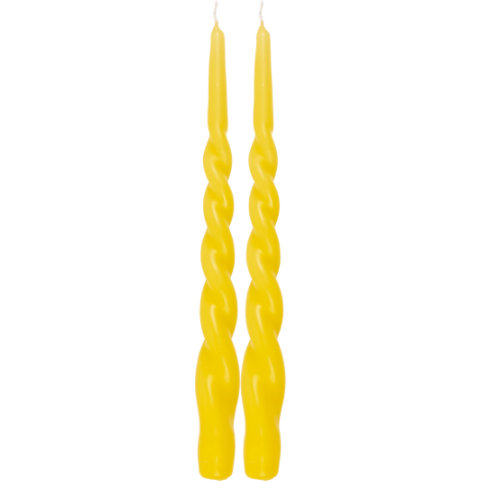 Kierre Kruunukynttilä keltainen 28cm 2kpl/pkt