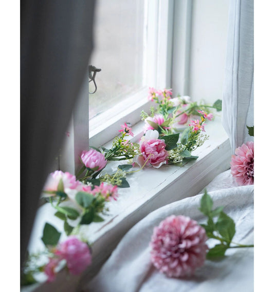 Kukkaköynnös pinkki 150 cm
