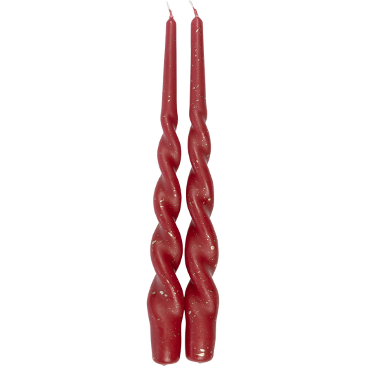 Kierre Kruunukynttilä Hile Punainen 28 cm 2 kpl/pkt