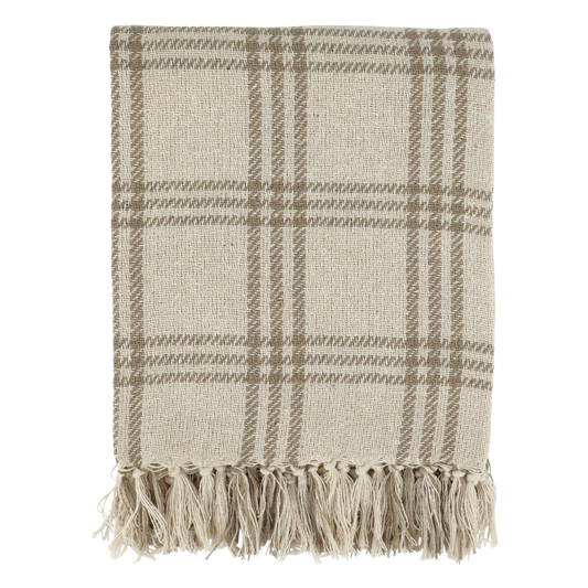 Torkkupeitto puuvillaa latte Chic Antique 150x130cm