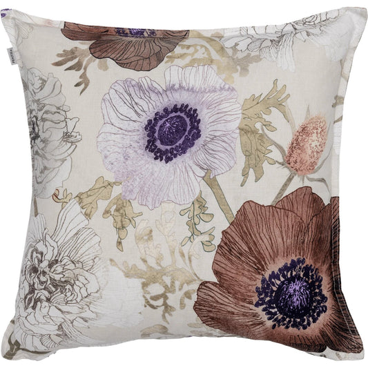 Leinikki Tyynynpäällinen Puuvilla-Pellava Vaaleanruskea 45x45 cm