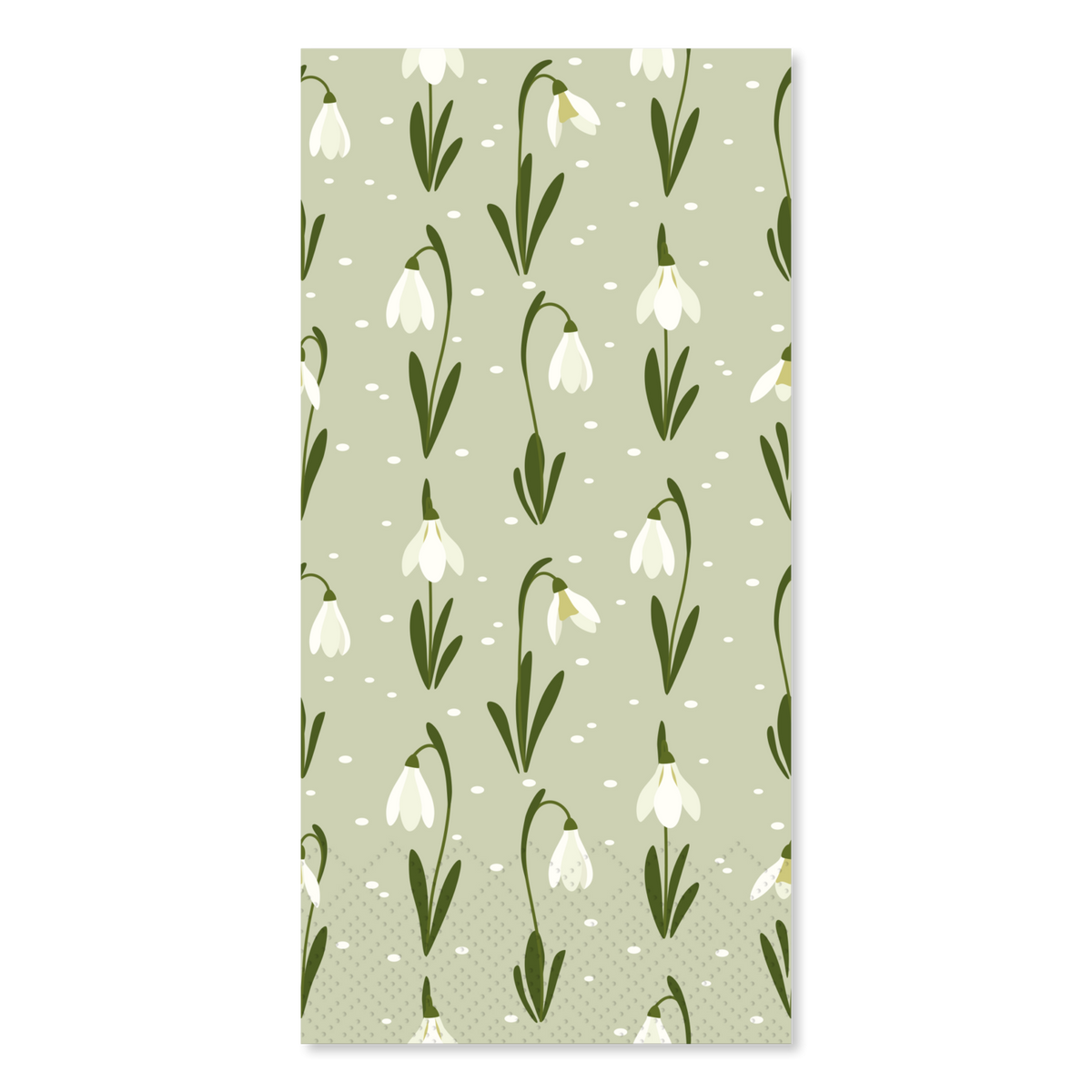 Lautasliina lumikellot Chic Antique 20x10cm vihreä