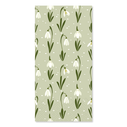 Lautasliina lumikellot Chic Antique 20x10cm vihreä