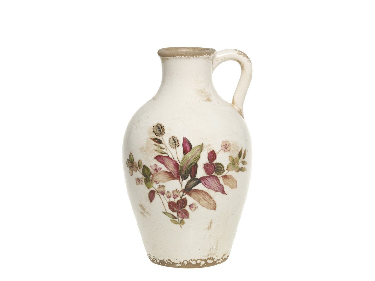 Chic Antique Maljakko keraaminen kukka-aihe 26x16,5cm