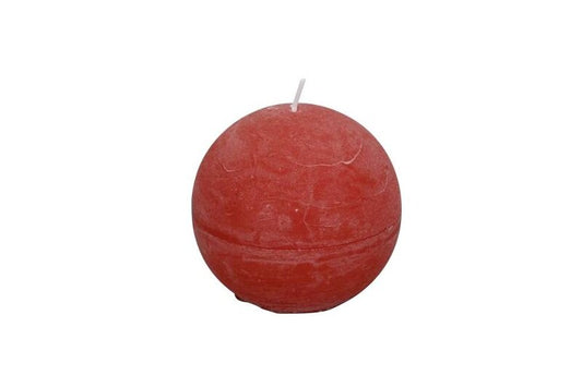 Pallokynttilä punainen 8 cm