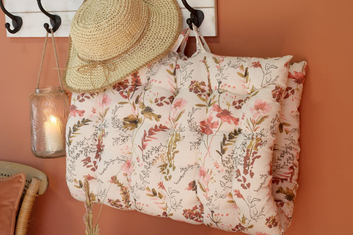 Chic Antique Aix Patja kukka kuvio roosa 100x60cm
