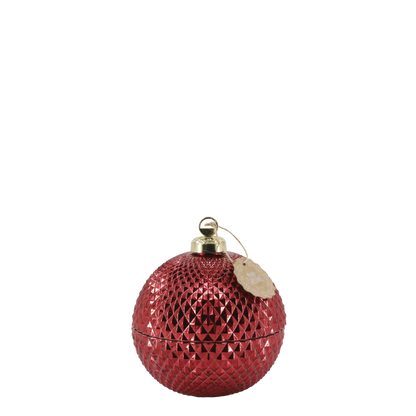 Chic Antique Joulupallo kynttilä punainen 10,5cm