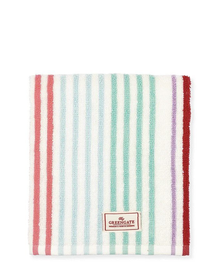 GreenGate käsipyyhe Divia white 40x40cm