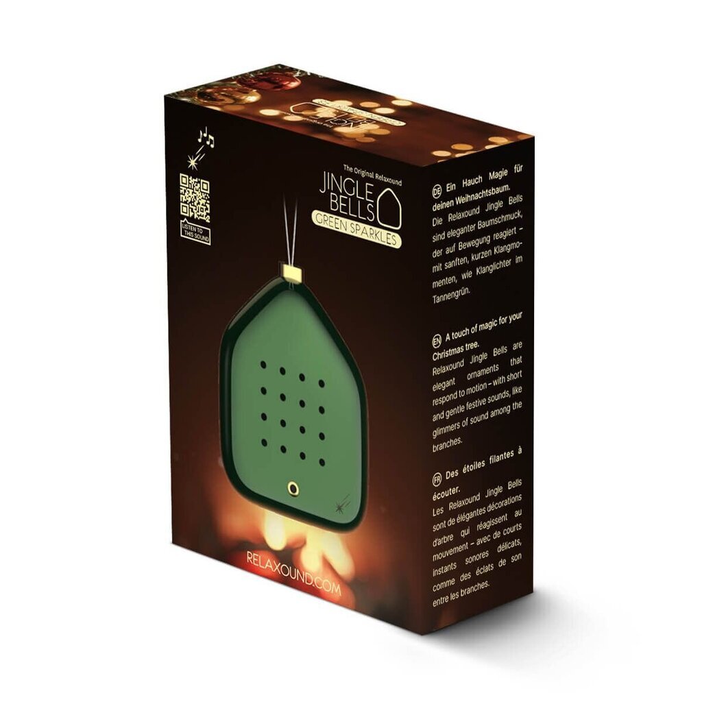 Relaxound Jingle Bells Green Sparkles – akustinen joulukoriste, vihreä