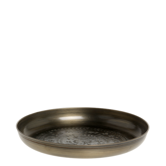 Metallitarjotin Chic Antique antiikkimessinki 21cm