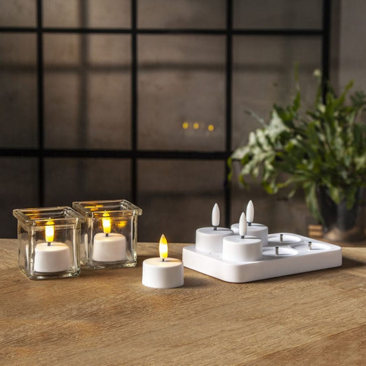 Flamme Charge ladattavat LED-tuikut 6 kpl