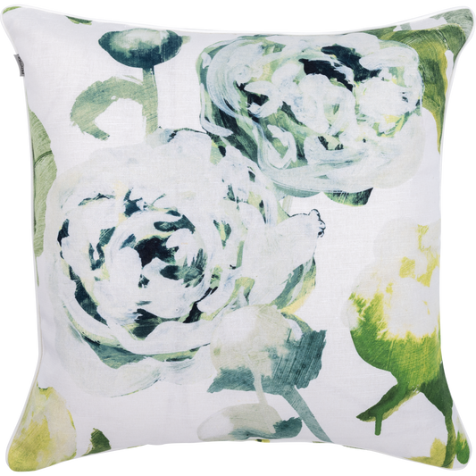 Freesia Tyynynpäällinen Puuvilla-Pellava Vihreä 45x45 cm