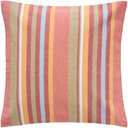 Ib Laursen Tyynynpäällinen puna-kelta raidallinen  50x50cm