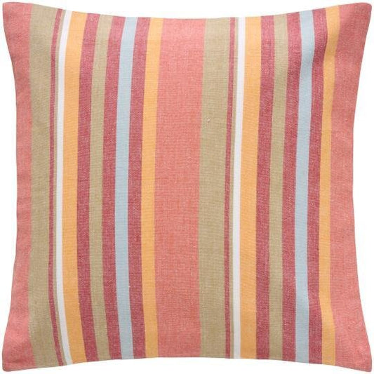 Ib Laursen Tyynynpäällinen puna-kelta raidallinen  50x50cm