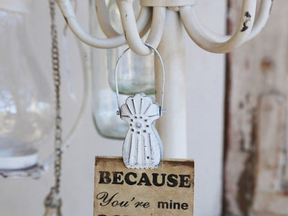 Chic Antique ripustin valkoinen