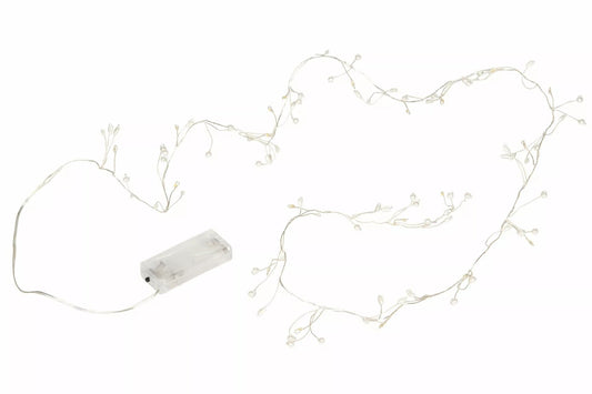 Valoköynnös, LED, helmi, 2AA 150cm/20led