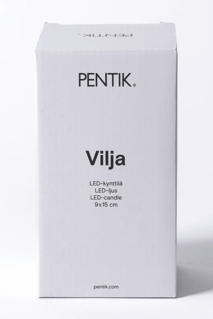 Pentik Vilja Led-Kynttilä Valkoinen 9x15 cm