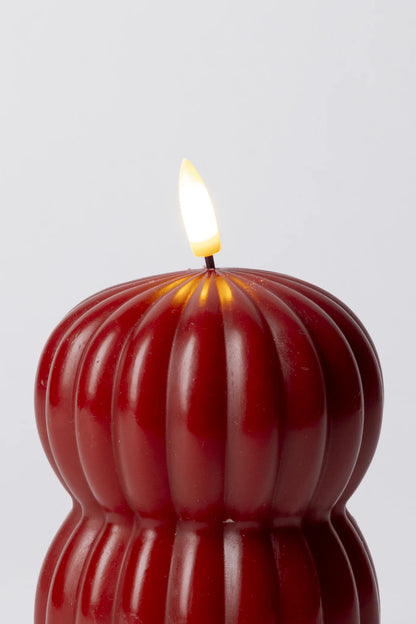Pentik Vilja Led-Kynttilä Punainen 9x15 cm